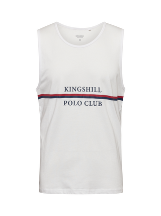 Kingshill Authentique Tank T-shirt A - White