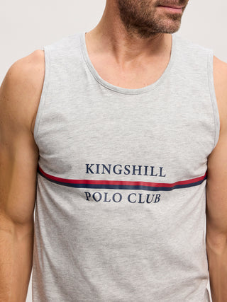 Kingshill Authentique Tank T-shirt C - Grey Melange