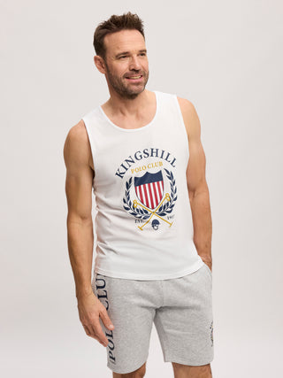 Kingshill Identity Tank T-shirt A - White