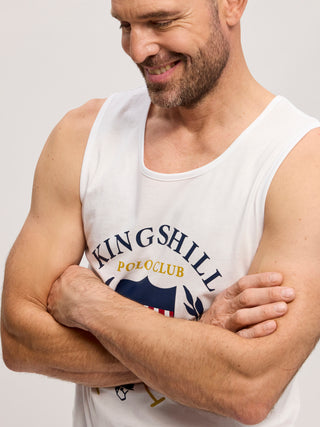 Kingshill Identity Tank T-shirt A - White