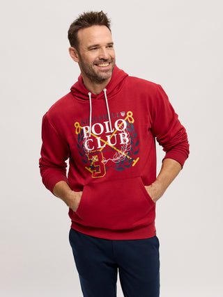 Kingshill Polo Club Hoodie Sweatshirt C - Red