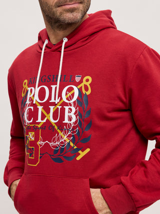 Kingshill Polo Club Hoodie Sweatshirt C - Red